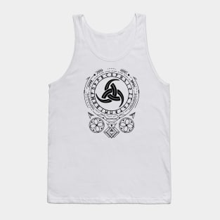 Triple Horn of Odin | Norse Pagan Symbol Tank Top